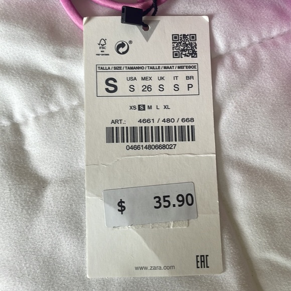 NWT Zara Strappy Satin Effect Body Suit - Picture 10 of 10